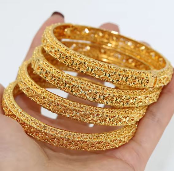 Gold Plated Bracelet for Women – Luxury Middle Eastern Gift