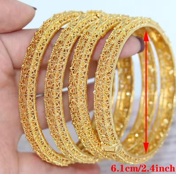 Gold Plated Bracelet for Women – Luxury Middle Eastern Gift