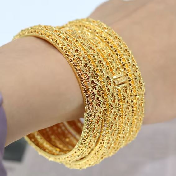 Gold Plated Bracelet for Women – Luxury Middle Eastern Gift