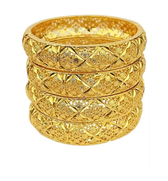 Gold Plated Bracelet for Women – Luxury Middle Eastern Gift