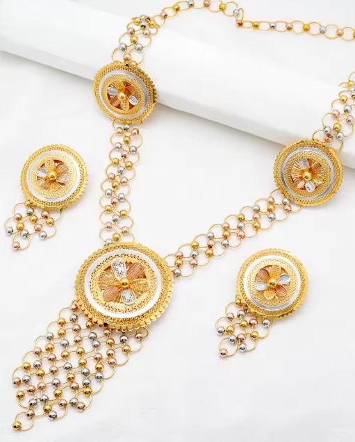 Multicolor Beaded Jewelry Set – Necklace, Earrings & Ring