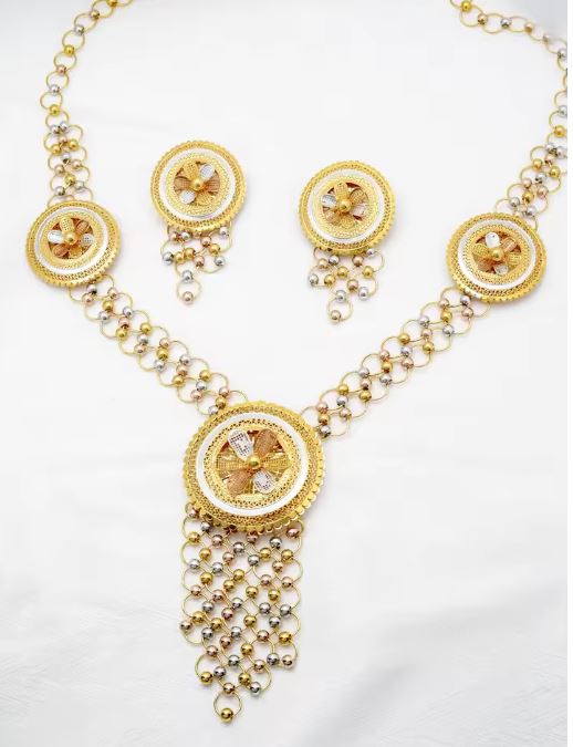 Multicolor Beaded Jewelry Set – Necklace, Earrings & Ring