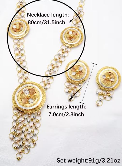 Multicolor Beaded Jewelry Set – Necklace, Earrings & Ring